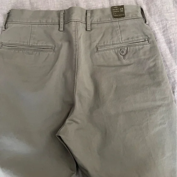 J.Crew Men’s Urban Slim Chino Pant Size 28/32 Vintage Grey NWT - Picture 5 of 8